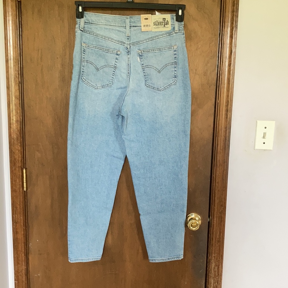 Levi’s silver tab high waisted mom jean distressed retro denim 27 X 27 - Picture 9 of 17